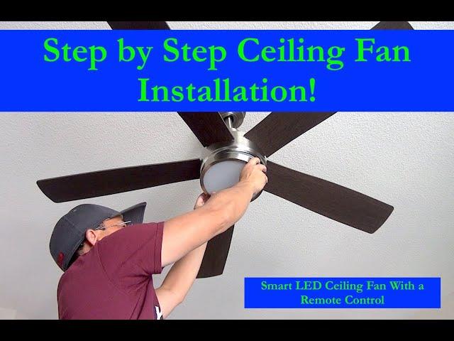 How to Wire and Install a Ceiling Fan With Remote Control/Ceiling Light Fixture Removal.