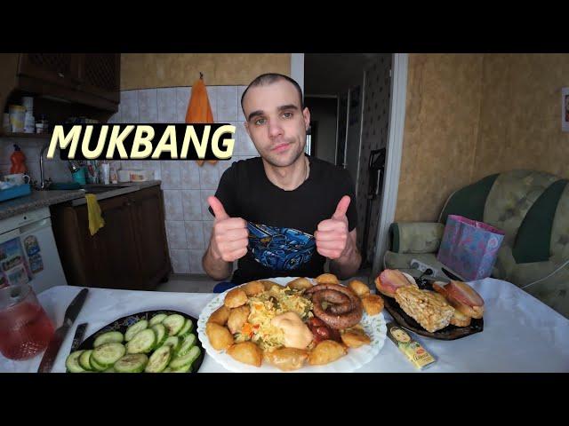 МУКБАНГ РИС С ОВОЩАМИ / МЯСНАЯ УЛИТКА / ЧЕБУПЕЛИ / ШОКОЛАД / ОБЗОР / EATING MUKBANG ASMR АСМР 먹방