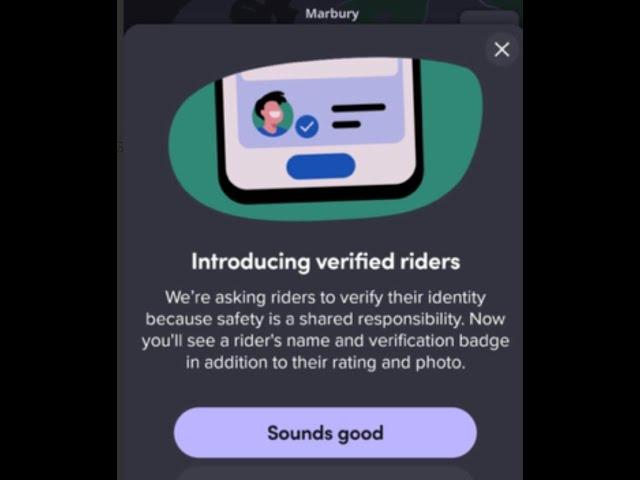 Lyft Rider Verification. Simply copying Uber when they had a chance to do better.