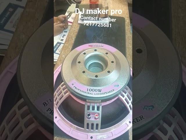 DJ maker pro 15 inch speaker 1000 watt best quality contact number 7217725681