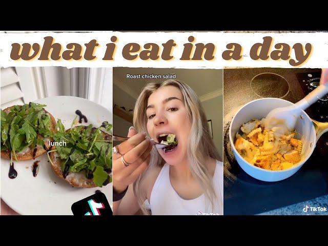 what i eat in a day tiktok compilation // healthy and realistic