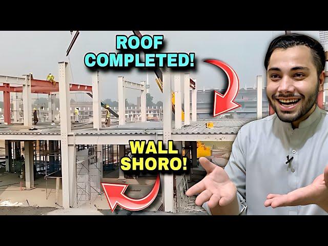 ANOTHER BREAKING!  Roof 100% Completed! | Gaddafi Stadium New Video | ICC Meeting Results?