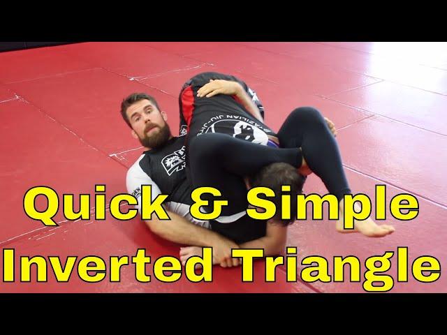 Inverted Triangle Choke Setup against The Over Under Guard Pass