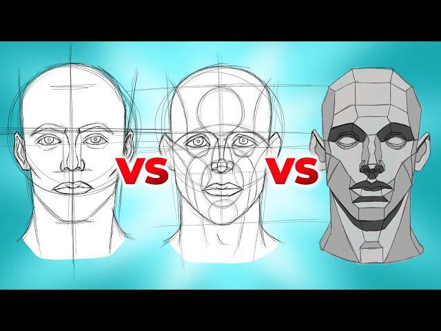 LOOMIS vs REILLY vs ASARO: The Best Head Drawing Method