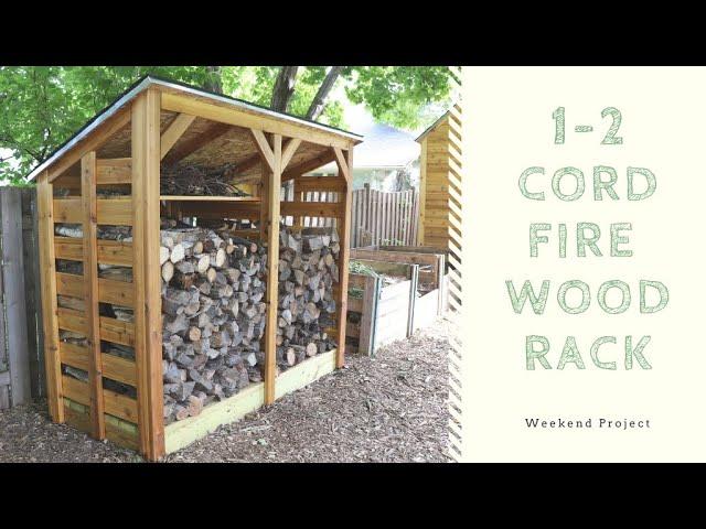 Build a Firewood Shed to Store 1-2 Cords of Wood