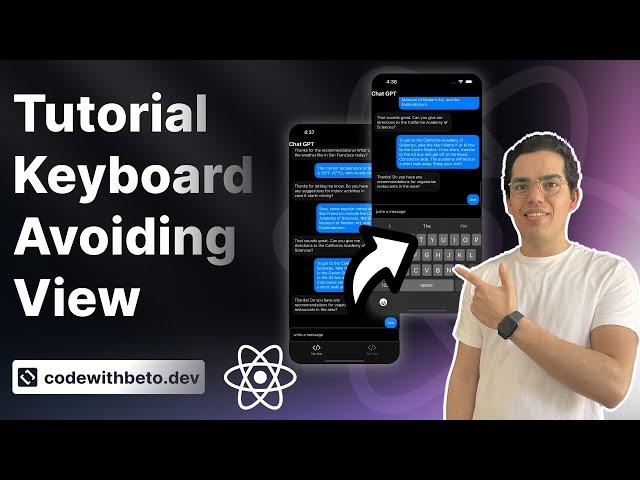 Tutorial React Native KeybaordAvoidingView for beginners