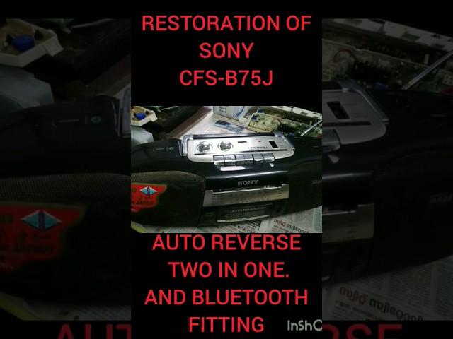 RESTORATION OF SONY CFS- B7SJ TWO IN ONE. #sony #twoinone #restoration #shorts #mamannan #rathnavel