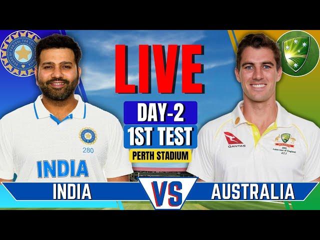 India vs Australia, 1st Test, Day 2 | IND vs AUS Live Match | Live Cricket Match Today | IND vs AUS