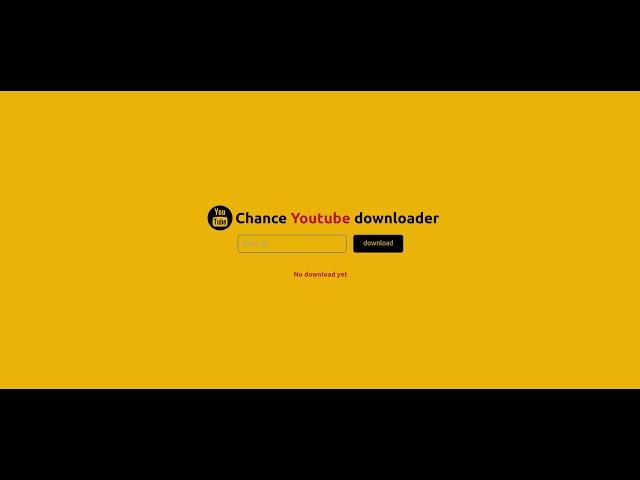 YouTube Downloader with ReactJs and NodeJS