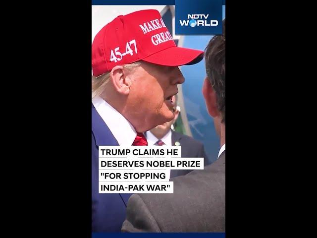 Trump Nobel Prize | "Won't Get Nobel Prize For Stopping India-Pak War": Trump Claims Credit Again