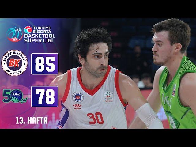 Bahçeşehir Koleji (85-78) TOFAŞ - Türkiye Sigorta Basketbol Süper Ligi - 2024/25