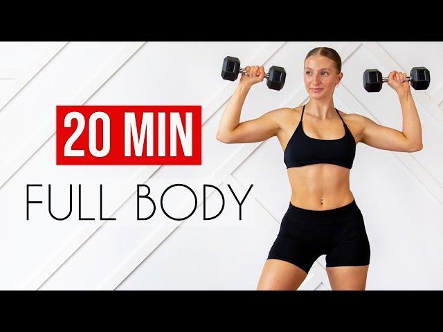 20 MIN FULL BODY TONING & STRENGTH (Total Body Workout At Home)