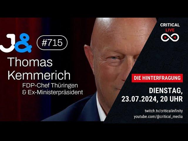 Critical Live - Die Hinterfragung: Thomas Kemmerich (FDP) bei Jung & Naiv