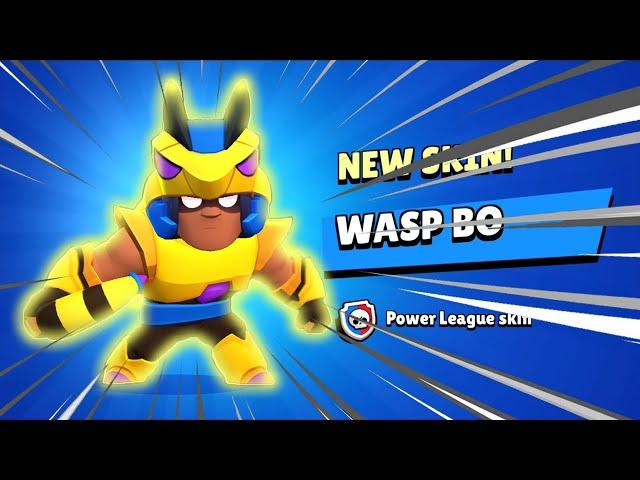 UNLOCKED *WASP BO* Exclusive Power League Skin  |  Brawl Stars