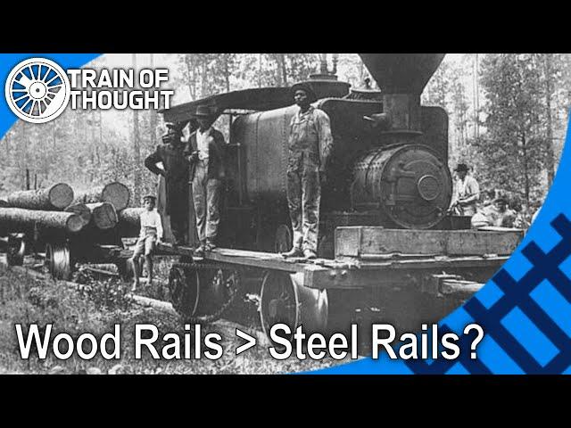 That time railroads used logs instead of rails - US Pole Roads