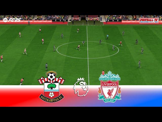 Southampton vs Liverpool - Premier League 24/25 | Full Match All Goals | FC 25 Gameplay PC