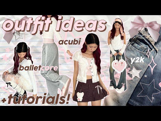 🩰 OUTFIT INSPO + ELEVATE your style(clothing tutorials, balletcore, acubi, coquette)