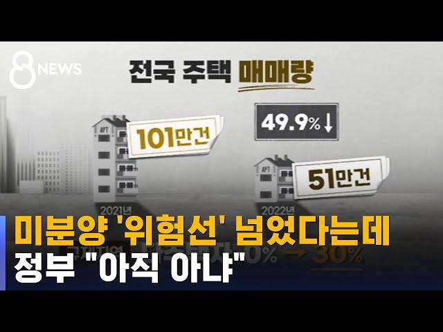 미분양 '위험선' 넘었다는데…정부 "아직 아냐" / SBS 8뉴스