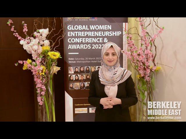 Testimonial - Global Women Entrepreneurship Conference & Awards 2022 - Berkeleyme Investors Club