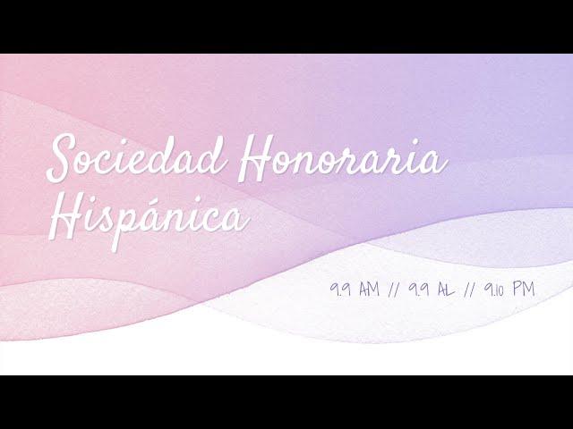 Elkins Sociedad Honoraria Hispánica | September Meeting Recording (Wed, 9/9) [Captions]