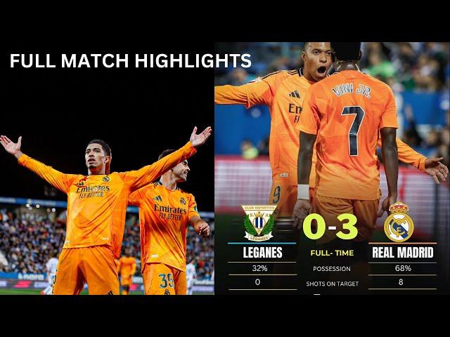 Leganes vs Real Madrid, Full match highlights 2024.