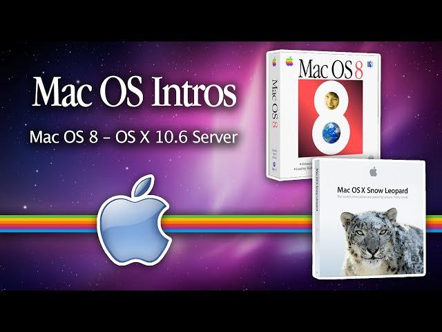 Every Mac OS Welcome Video | Mac OS 8 - OS X 10.6 (4K!)