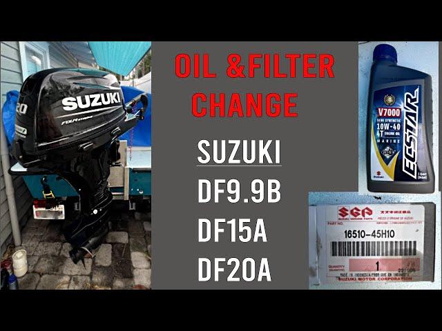 Suzuki Outboard Oil Change. DF20A / DF15A / DF9.9B