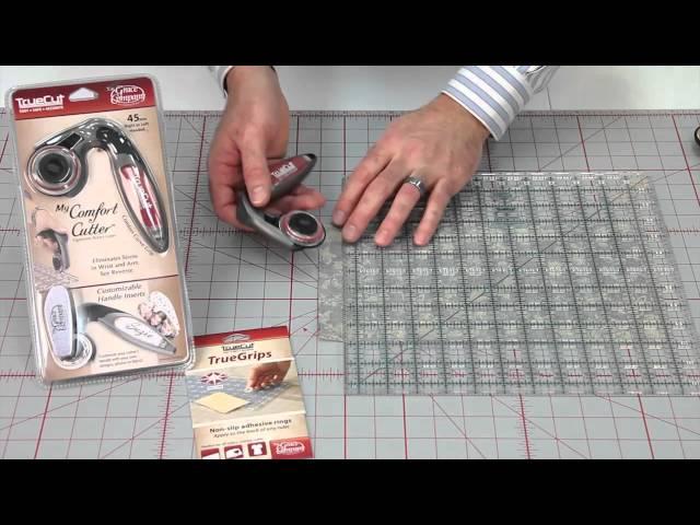 TrueCut My Comfort Cutter Overview for rotary cutter and rulers