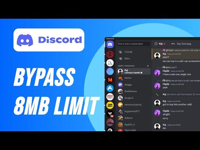 How To Bypass 8MB Upload Limit on Discord (2024)