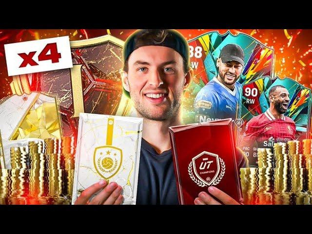 INSANE ICON PACKED! 4 x Rank 1 Champs Rewards!