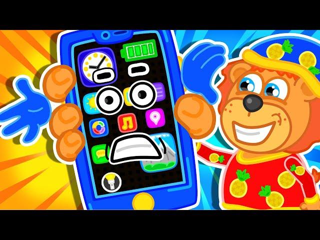 Lion Family на русском - Маша и Леопольд. Смартфон - Мультик для детей