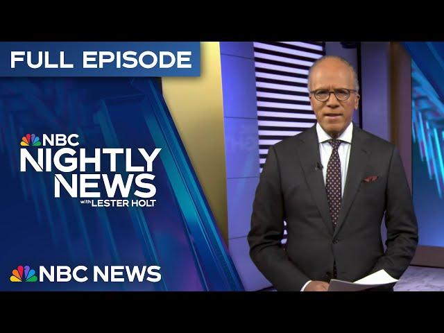 Nightly News Full Episode - Jan. 2