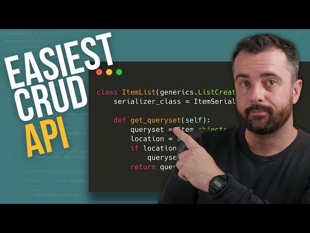 Django Rest Framework for Beginners - Simple CRUD API