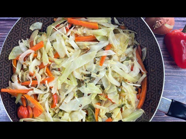 JAMAICAN STYLE STIR FRY CABBAGE RECIPE