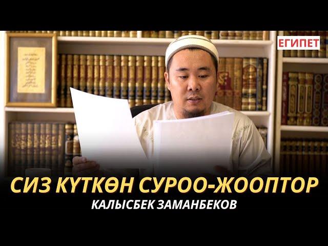 КАЛЫСБЕК ЗАМАНБЕКОВ | СИЗ КҮТКѲН СУРОО-ЖООПТОР | ЕГИПЕТ | 17.10.24