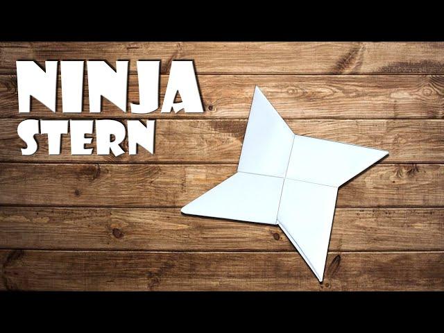 ⭐️ Ninja Stern aus Papier basteln - how to make a paper ninja star origami