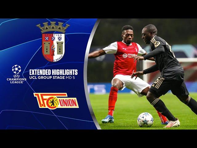 Braga vs. Union Berlin: Extended Highlights | UCL Group Stage MD 5 | CBS Sports Golazo