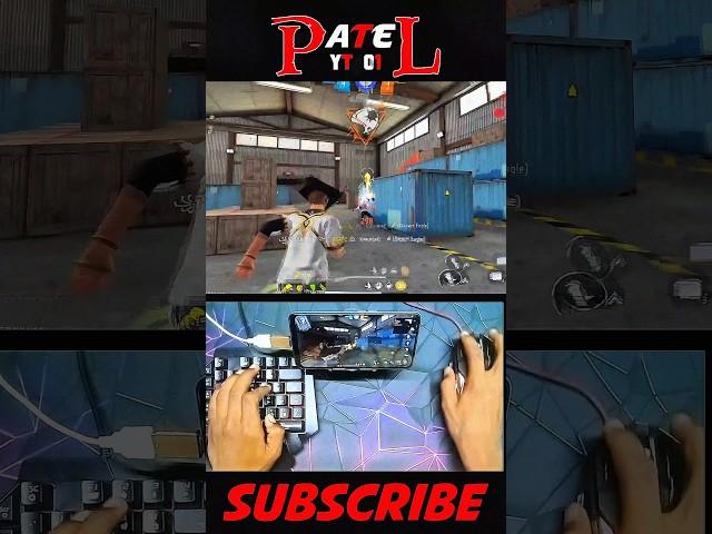 HOW TO PLAY FREE FIRE WITH KEYBOARD ⌨️ AND MOUSE ️ IN MOBILE  #freefire