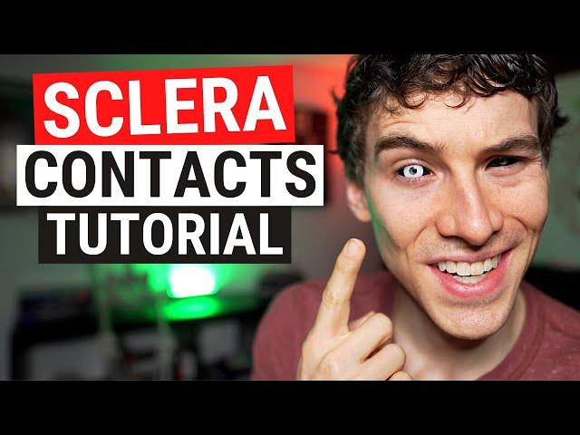 How to Put in SCLERA Contacts - LARGE Halloween and Cosplay Colored Contacts