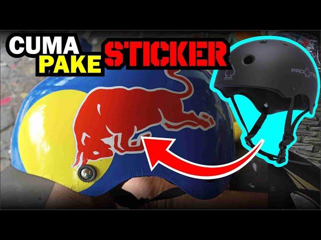 modifikasi helm sepeda (CUTTING STICKER)