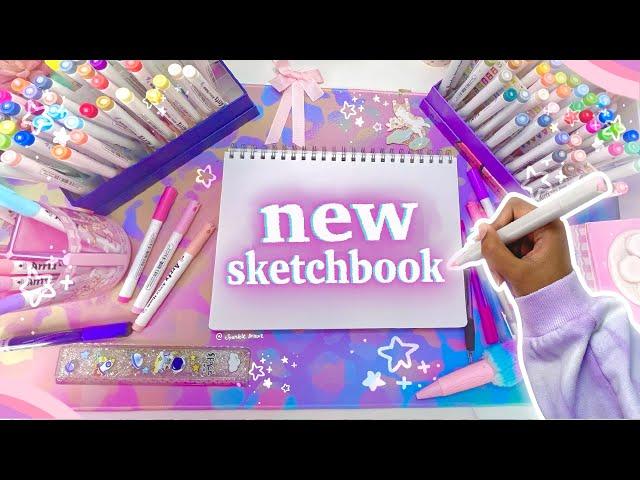 first page of my new sketchbook  art vlog (drawing, clay, new stationery, organising & more)