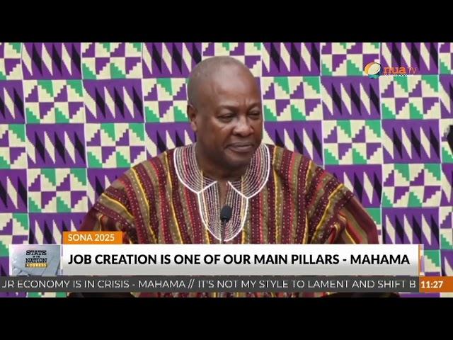 President Mahama promises to launch the "Adwumawura" initiative to provide jobs for the youth.