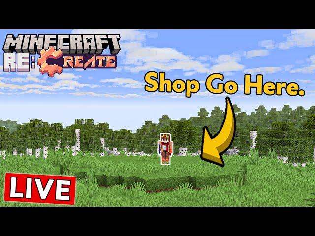 Building my FIRST SHOP :: Minecraft Re:Create SMP