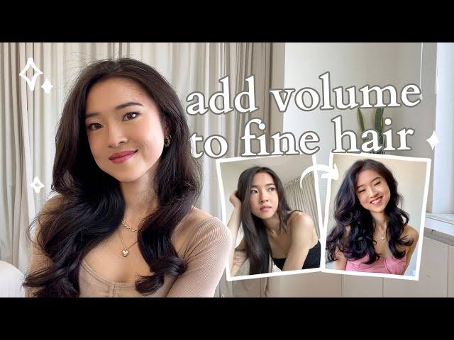 VOLUMIZING TIPS FOR FINE HAIR + heatless curls tutorial | best hairstyles and styling hacks