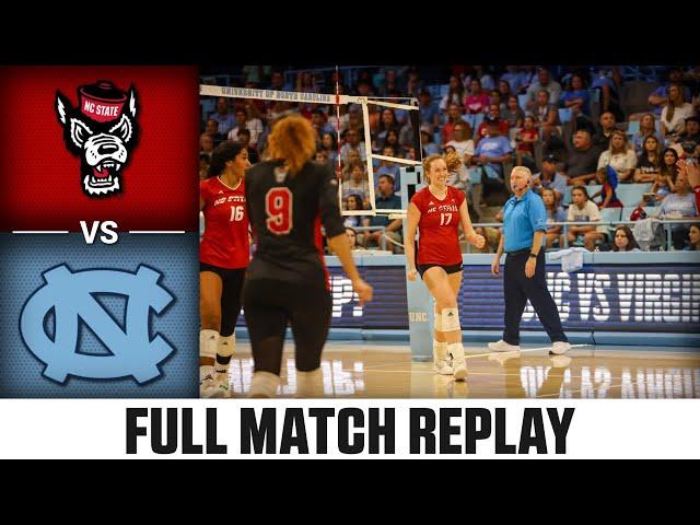 NC State vs. North Carolina Full Match Replay | 2023 ACC Volleyball