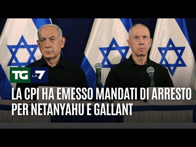 La Cpi ha emesso mandati di arresto per Netanyahu e Gallant