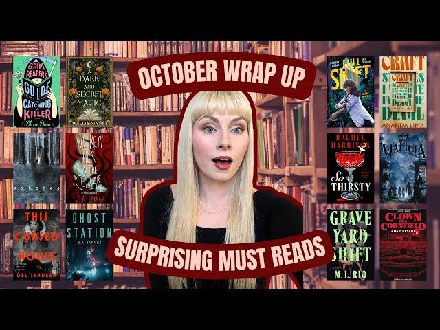 october wrap up  15 books + 4 surprising 5 star reads! horror, cozy, mysteries