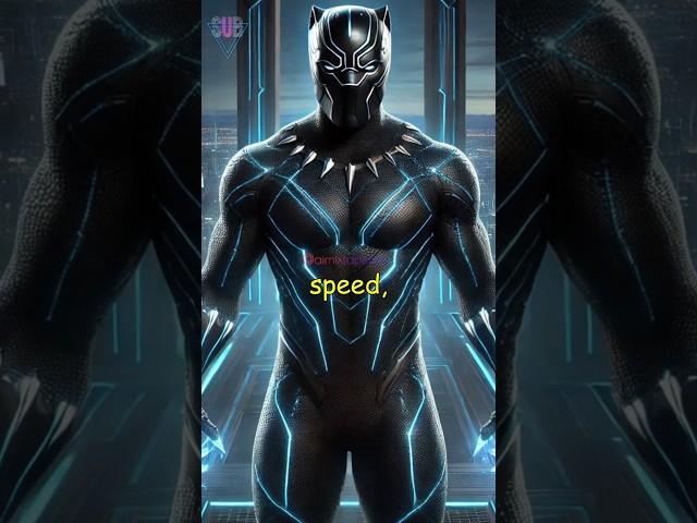  Black Panther’s Vibranium Cybernetic Suit.#blackpanther #tech  #superhero #suit #youtubeshorts #ai