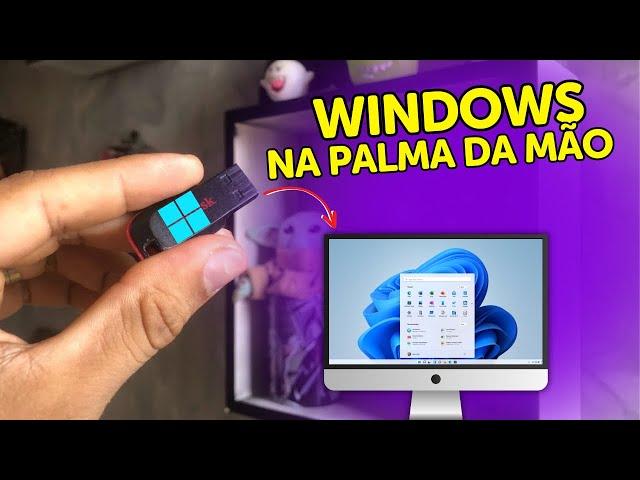 COMO FAZER UM WINDOWS PORTÁTIL: Windows que Roda Direto no Pendrive | Tutorial Completo