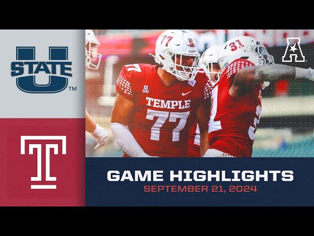 Game Highlights: Utah State vs Temple (September 21, 2024)